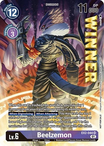 Beelzemon [EX2-044] (April 2023 Beelzemon Special) [Starter Deck: Beelzemon Advanced Deck Set Pre-Release Cards] - PokeCharles PokeStore