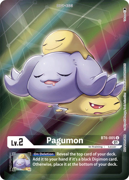 Pagumon [BT6-005] (Alternative Art - Box Topper) [Double Diamond] - PokeCharles PokeStore