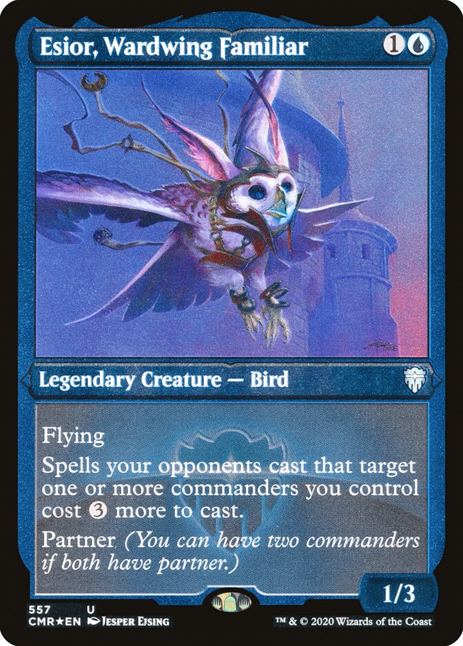 Esior, Wardwing Familiar (Etched) [Commander Legends] - PokeCharles PokeStore