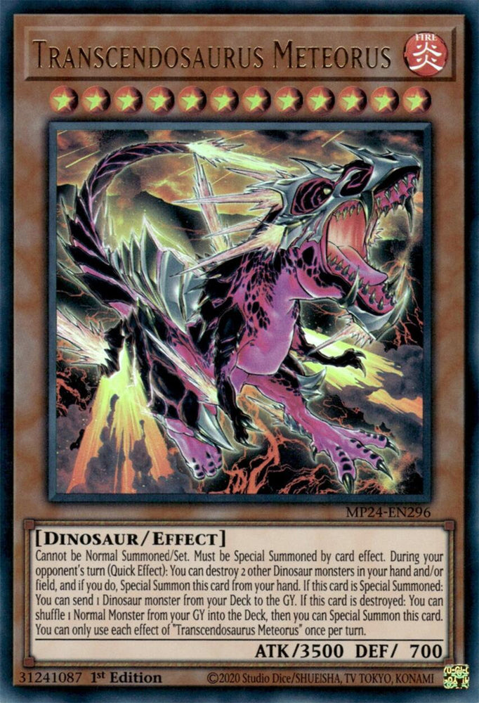 Transcendosaurus Meteorus [MP24-EN296] Ultra Rare - PokeCharles PokeStore