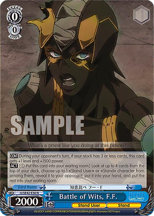 Battle of Wits, F.F. (JJ/SE42-E36 N) [JoJo's Bizarre Adventure: Golden