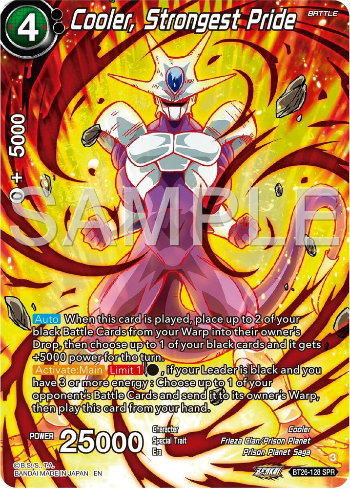 Cooler, Strongest Pride (SPR) (BT26-128) [Ultimate Advent] - PokeCharles PokeStore