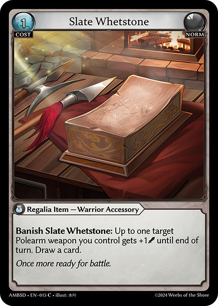Slate Whetstone (015) [Mortal Ambition Starter Decks] - PokeCharles PokeStore