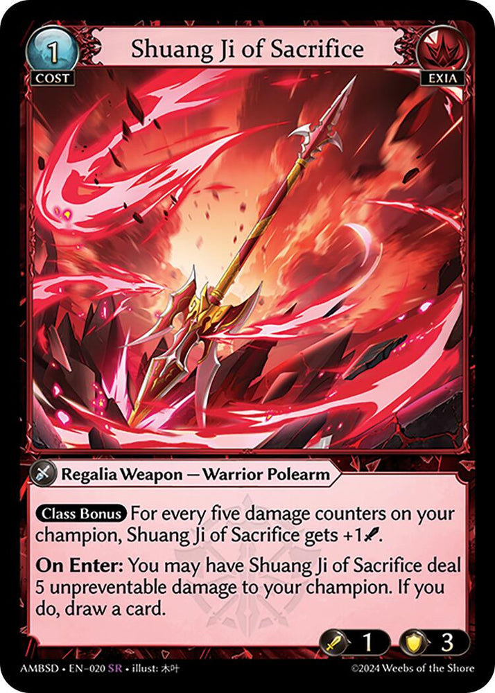 Shuang Ji of Sacrifice (020) [Mortal Ambition Starter Decks] - PokeCharles PokeStore