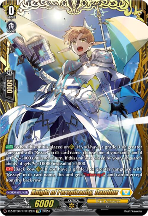 Knight of Perspicacity, Catellus (DZ-BT04/FFR12EN) [Destined Showdown] - PokeCharles PokeStore