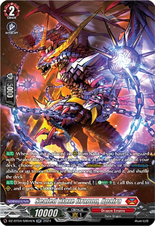 Sealed Blaze Dragon, Apalra (DZ-BT04/SR04EN) [Destined Showdown] - PokeCharles PokeStore