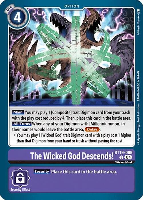 The Wicked God Descends! [BT19-099] [Release Special Booster Ver.2.0] - PokeCharles PokeStore