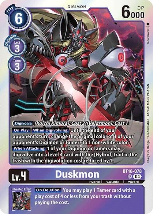 Duskmon [BT18-078] [Release Special Booster Ver.2.0] - PokeCharles PokeStore