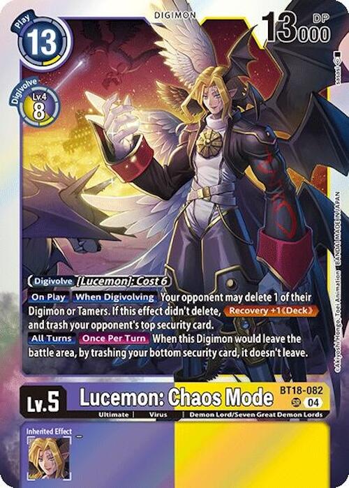 Lucemon: Chaos Mode [BT18-082] [Release Special Booster Ver.2.0] - PokeCharles PokeStore