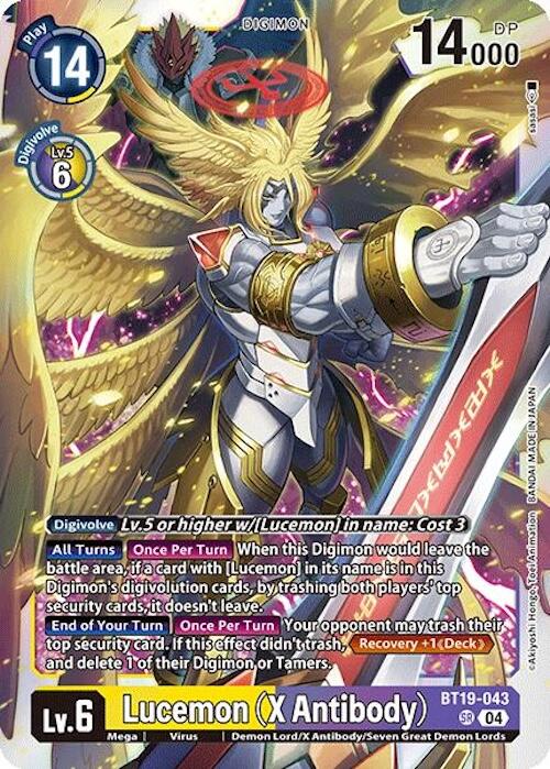 Lucemon (X Antibody) [BT19-043] [Release Special Booster Ver.2.0] - PokeCharles PokeStore
