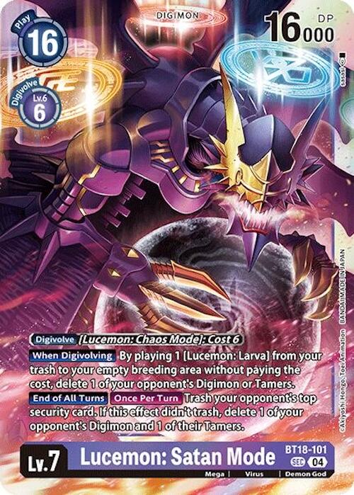 Lucemon: Satan Mode [BT18-101] [Release Special Booster Ver.2.0] - PokeCharles PokeStore