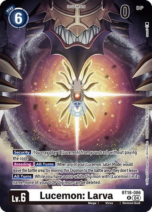 Lucemon: Larva [BT18-086] [Release Special Booster Ver.2.0] - PokeCharles PokeStore