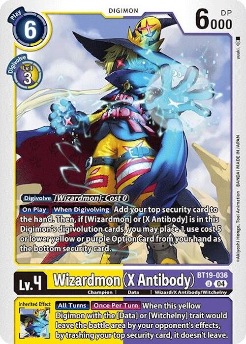 Wizardmon [BT19-036] (X Antibody) [Release Special Booster Ver.2.0] - PokeCharles PokeStore