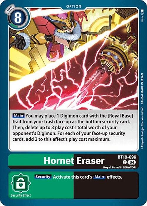 Hornet Eraser [BT19-096] [Release Special Booster Ver.2.5] - PokeCharles PokeStore