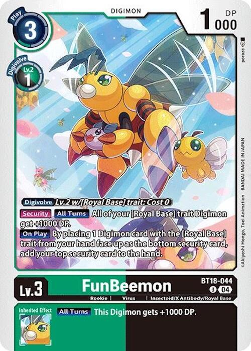 FunBeemon [BT18-044] - BT18-044 [Release Special Booster Ver.2.0] - PokeCharles PokeStore