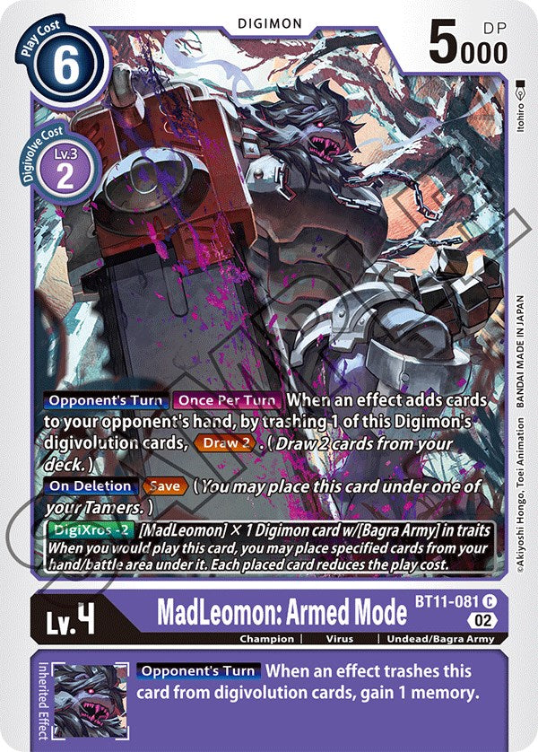 MadLeomon: Armed Mode [BT11-081] [Dimensional Phase] - PokeCharles PokeStore