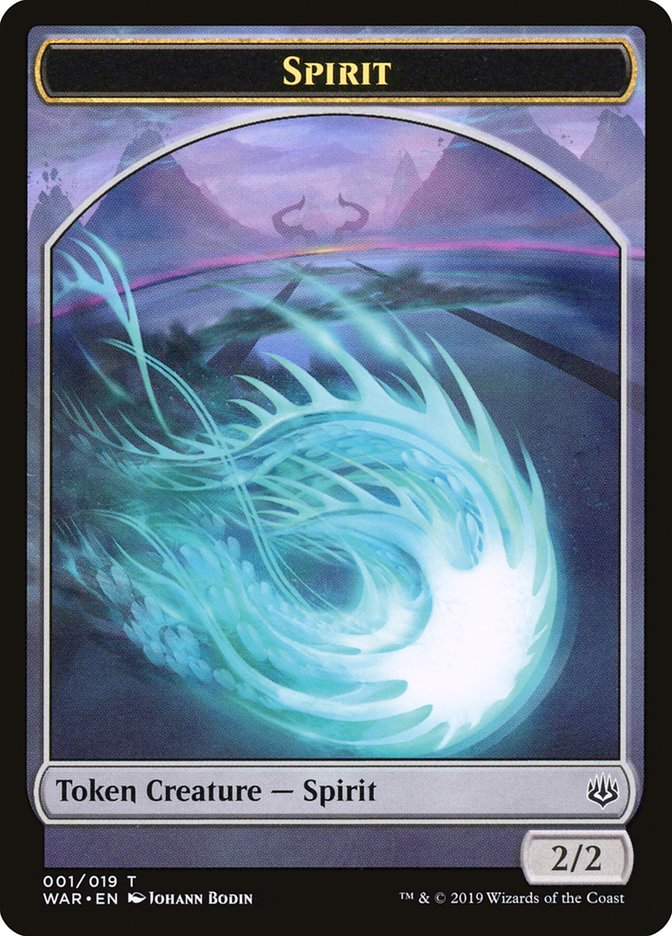 Spirit Token [War of the Spark Tokens] - PokeCharles PokeStore
