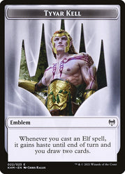 Human Warrior // Tyvar Kell Emblem Double-Sided Token [Kaldheim Tokens] - PokeCharles PokeStore