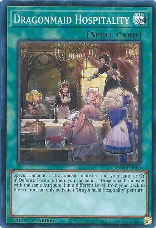 Dragonmaid Hospitality [RA03-EN068] Super Rare - PokeCharles PokeStore