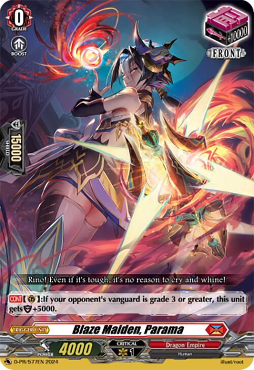 Blaze Maiden, Parama (D-PR/577EN) [D Promo Cards] - PokeCharles PokeStore