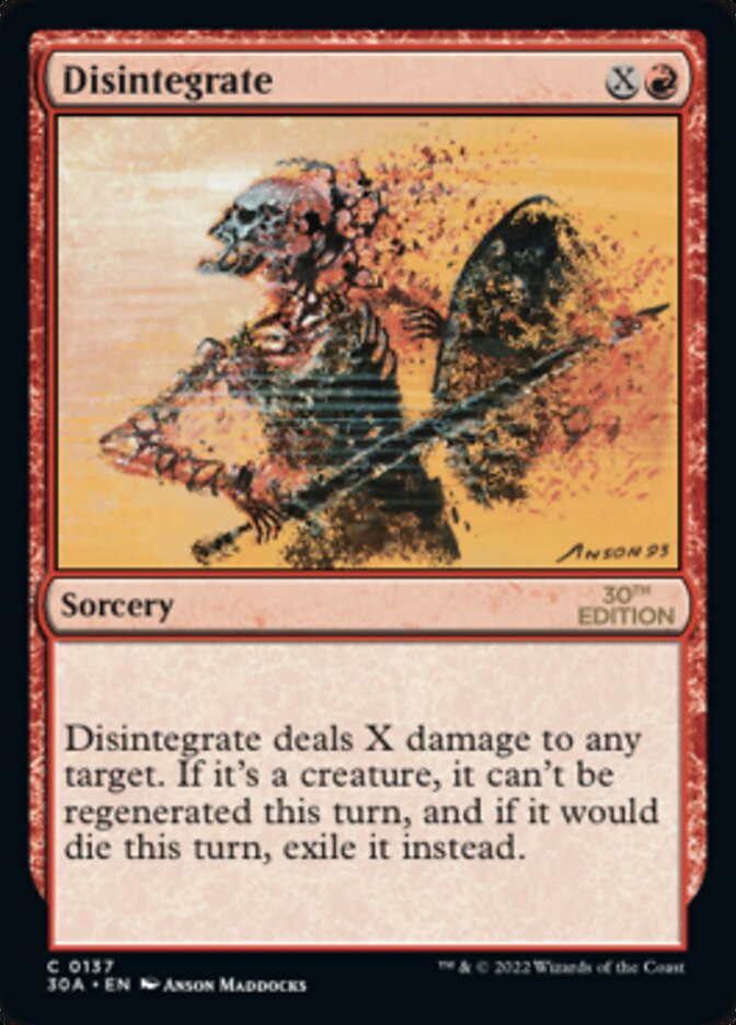 Disintegrate [30th Anniversary Edition] - PokeCharles PokeStore