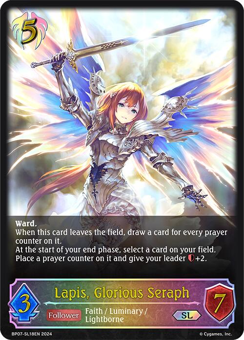 Lapis, Glorious Seraph (BP07-SL18EN) [Verdant Steel]
