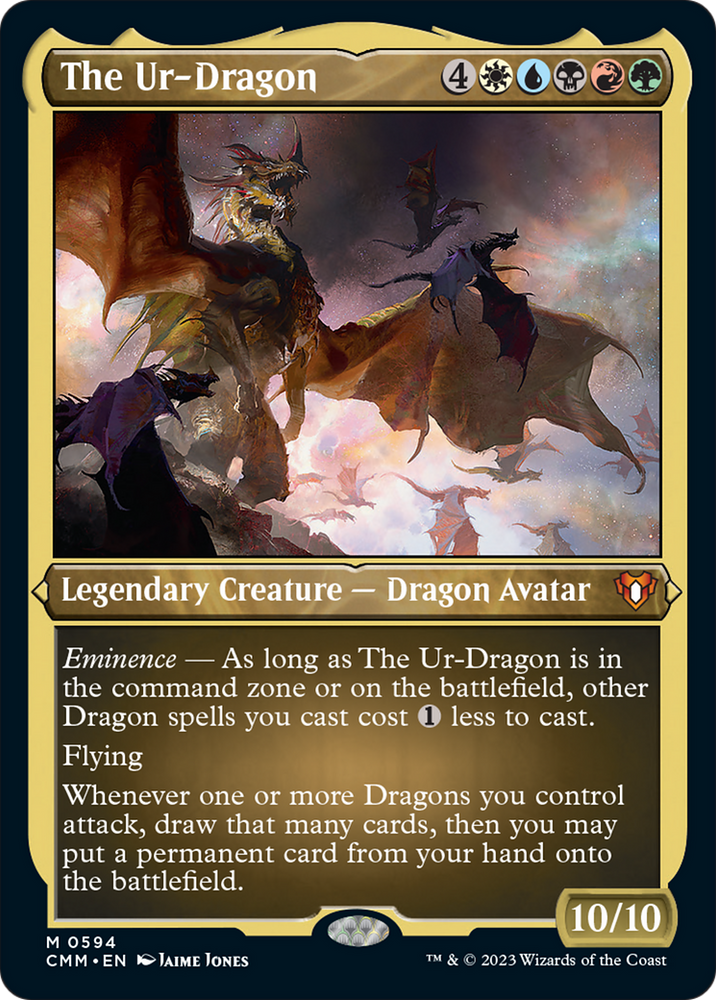 The Ur-Dragon (Foil Etched) [Commander Masters] - PokeCharles PokeStore