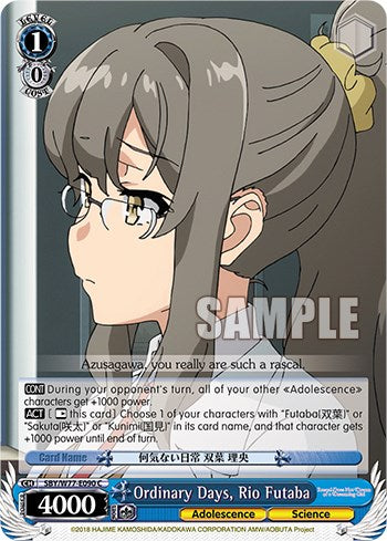 Ordinary Days, Rio Futaba [Rascal Does Not Dream of a Dreaming Girl]
