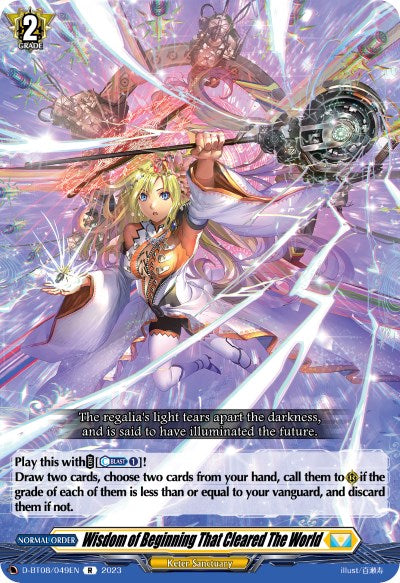 Wisdom of Beginning That Cleared The World (D-BT08/049EN) [Minerva Rising] - PokeCharles PokeStore