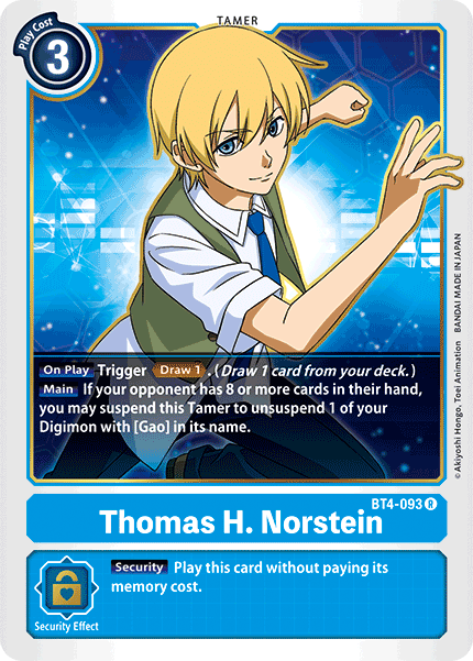 Thomas H. Norstein [BT4-093] [Great Legend] - PokeCharles PokeStore