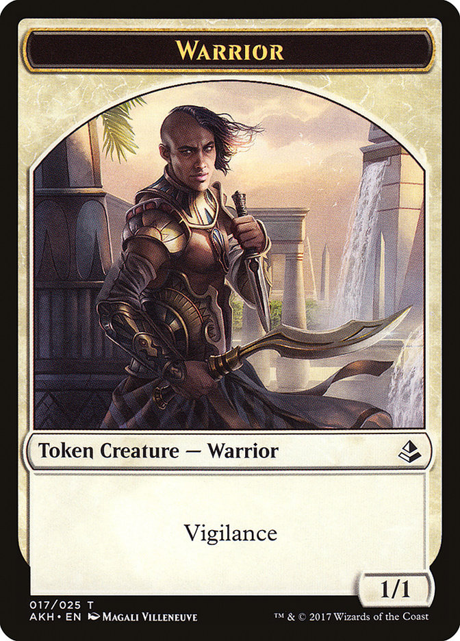 Heart-Piercer Manticore // Warrior Double-Sided Token [Amonkhet Tokens] - PokeCharles PokeStore