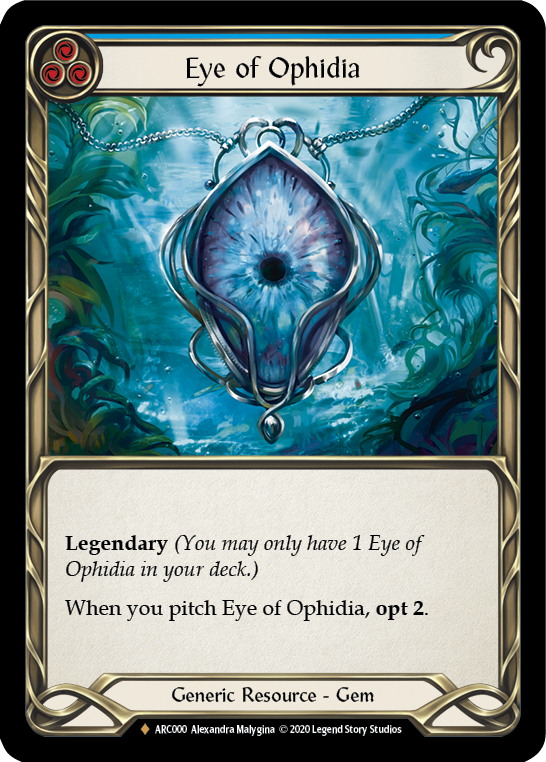 Eye of Ophidia [U-ARC000] (Arcane Rising Unlimited)  Unlimited Rainbow Foil - PokeCharles PokeStore