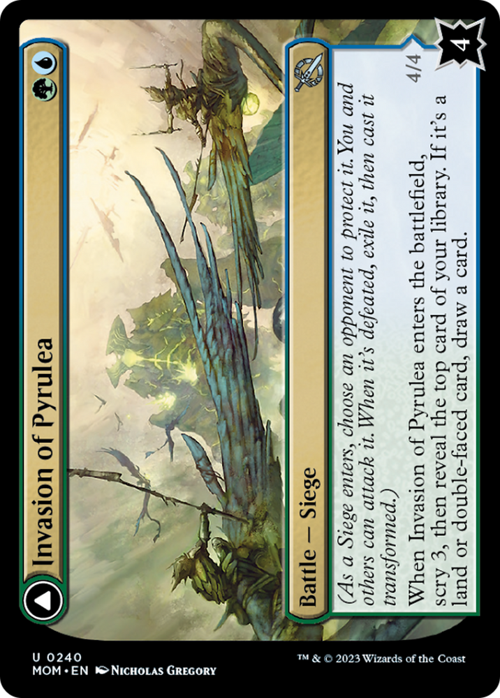 Invasion of Pyrulea // Gargantuan Slabhorn [March of the Machine] - PokeCharles PokeStore