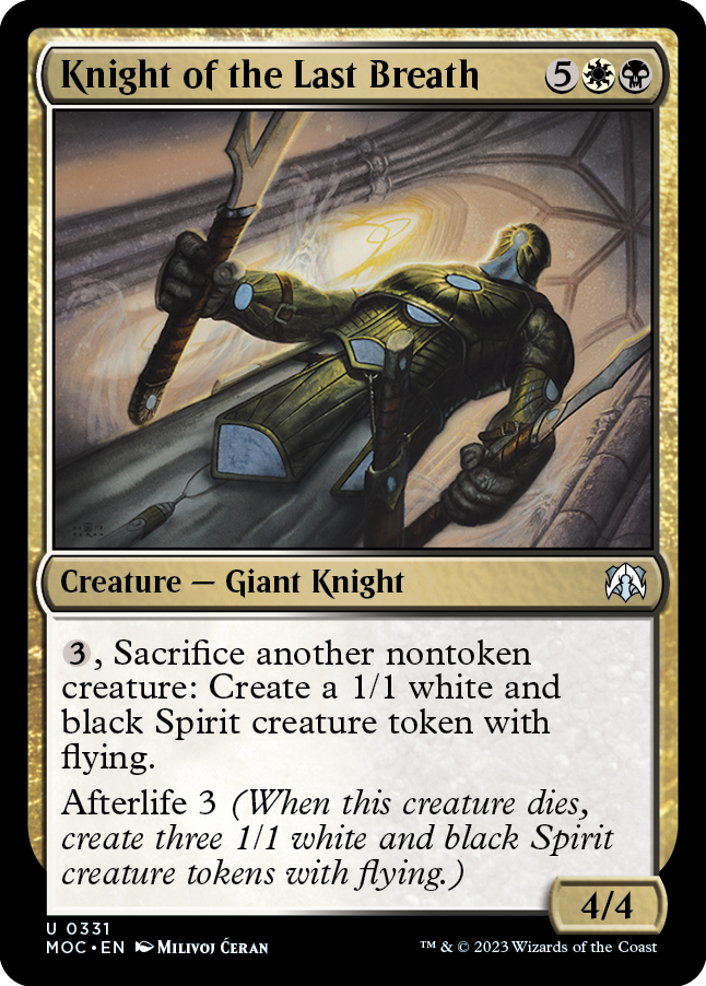 Knight of the Last Breath [March of the Machine Commander] - PokeCharles PokeStore