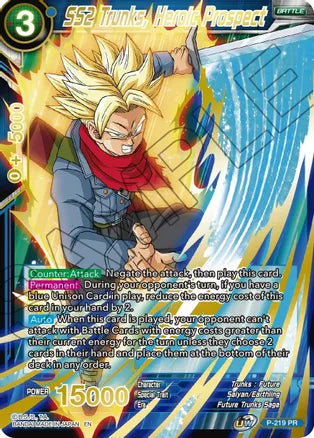 SS2 Trunks, Heroic Prospect (Gold Stamped) (P-219) [Mythic Booster] - PokeCharles PokeStore
