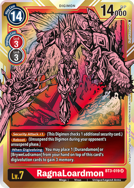 RagnaLoardmon [BT3-019] (Alternate Art) [Release Special Booster Ver.1.5] - PokeCharles PokeStore