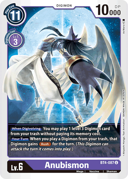Anubismon [BT4-087] [Great Legend] - PokeCharles PokeStore