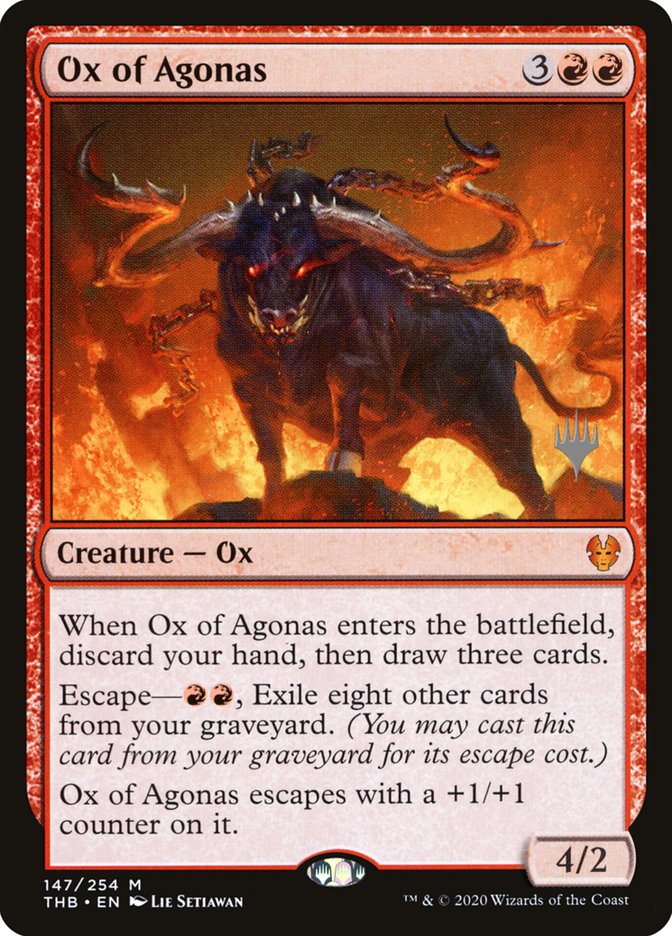 Ox of Agonas (Promo Pack) [Theros Beyond Death Promos] - PokeCharles PokeStore