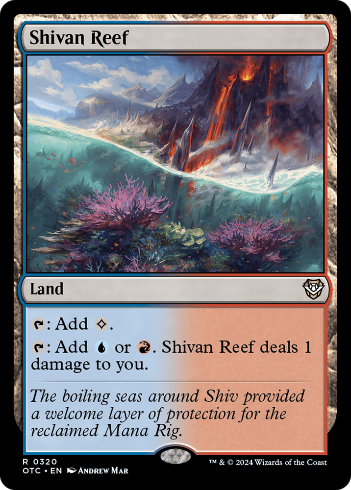 Shivan Reef [Outlaws of Thunder Junction Commander] - PokeCharles PokeStore
