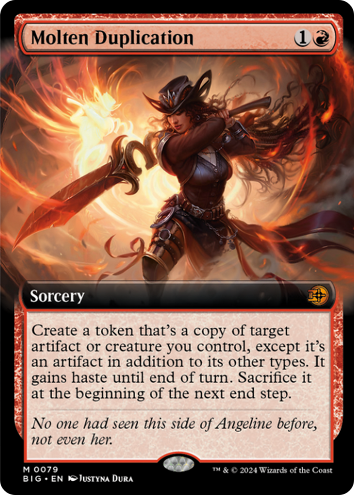 Molten Duplication (Extended Art) [Outlaws of Thunder Junction: The Big Score] - PokeCharles PokeStore