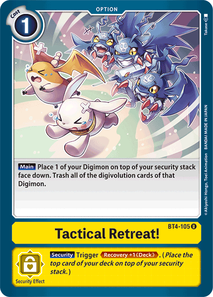 Tactical Retreat! [BT4-105] [Great Legend] - PokeCharles PokeStore