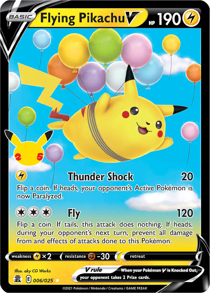 Flying Pikachu V (006/025) [Celebrations: 25th Anniversary] - PokeCharles PokeStore