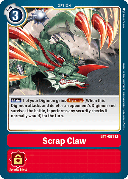 Scrap Claw [BT1-091] [Release Special Booster Ver.1.5] - PokeCharles PokeStore