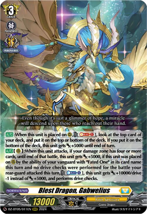 Blest Dragon, Gabwelius (DZ-BT05/011EN) [Omniscient Awakening] - PokeCharles PokeStore