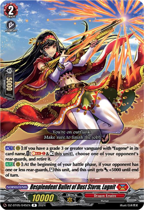 Resplendent Bullet of Dust Storm, Lugnit (DZ-BT05/045EN) [Omniscient Awakening] - PokeCharles PokeStore