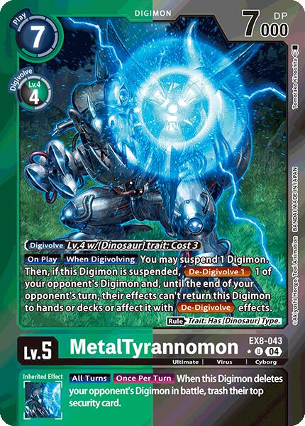 MetalTyrannomon [EX8-043] (Limited Foil) [Chain of Liberation] - PokeCharles PokeStore