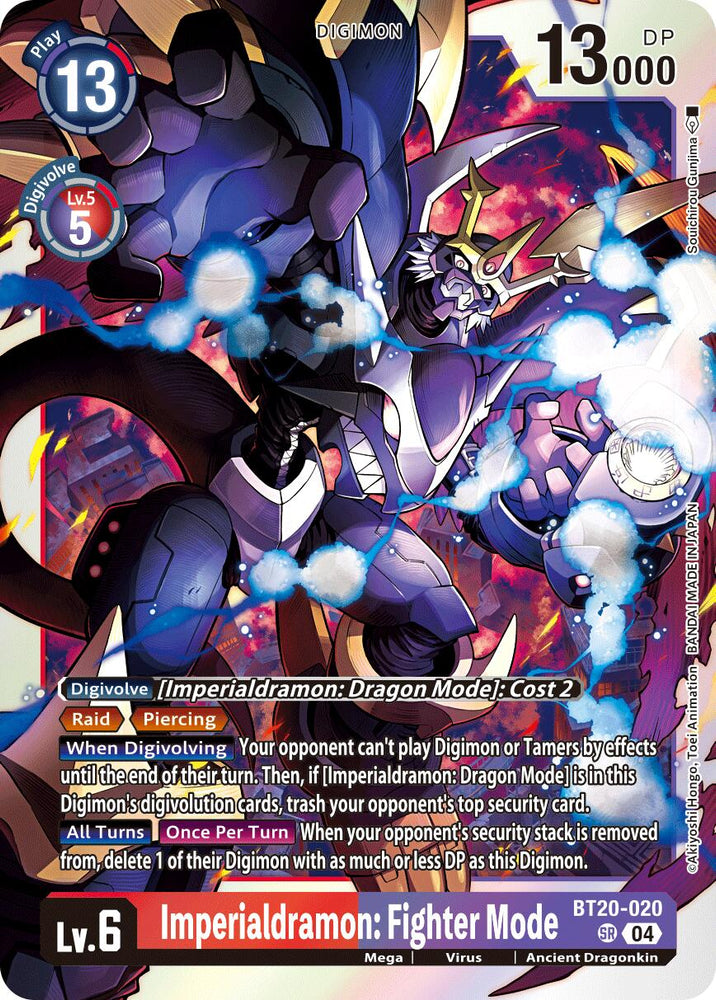 Imperialdramon: Fighter Mode [BT20-020] [Release Special Booster Ver.2.5] - PokeCharles PokeStore