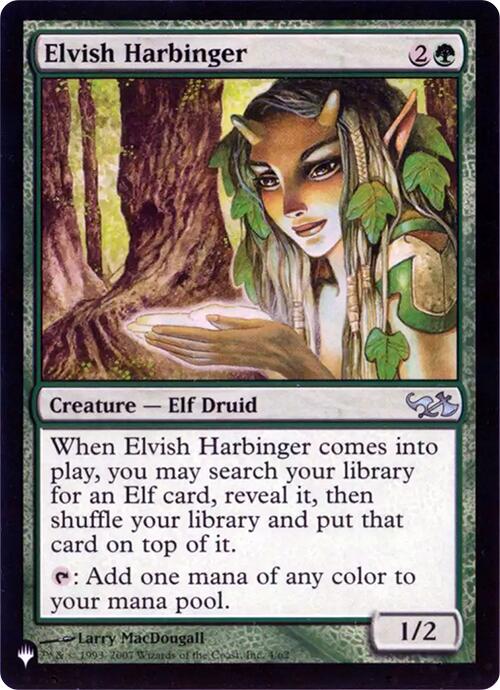 Elvish Harbinger (Retro Frame) [The List]