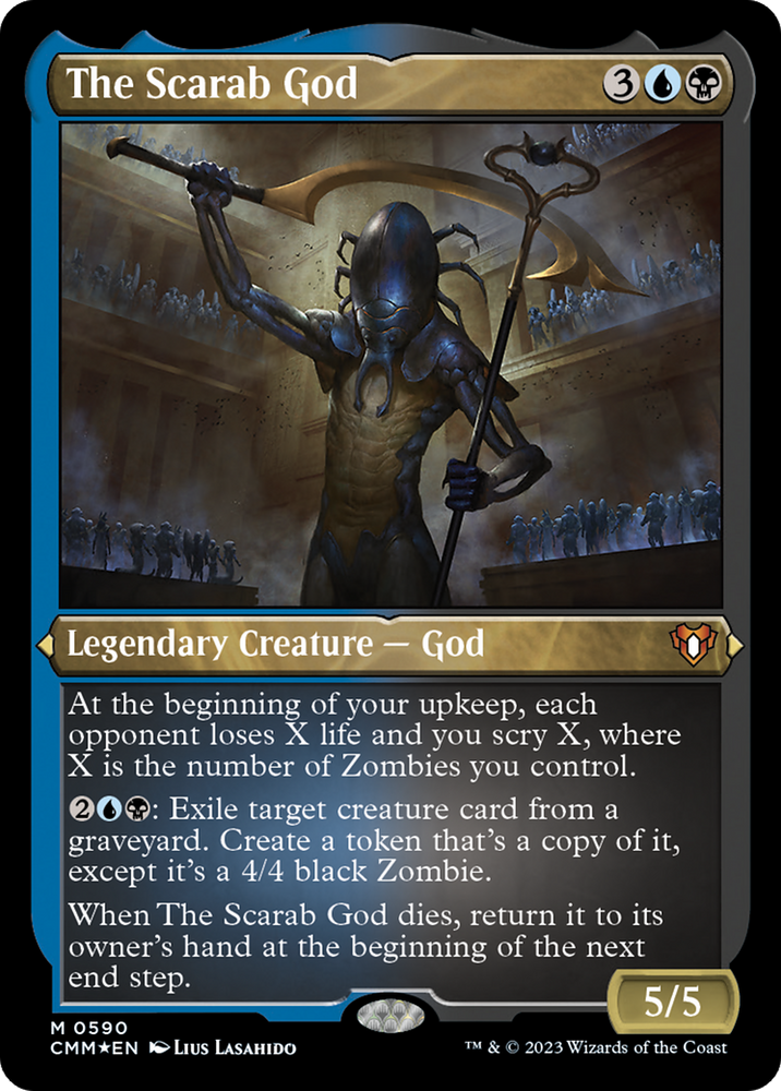 The Scarab God (Foil Etched) [Commander Masters] - PokeCharles PokeStore