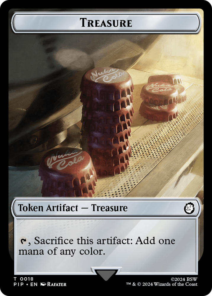 Treasure (0018) // Soldier (0004) Double-Sided Token [Fallout Tokens] - PokeCharles PokeStore